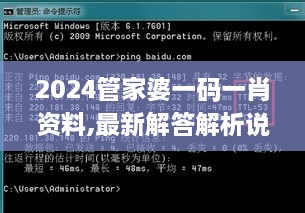 2024管家婆一码一肖资料,最新解答解析说明_ATP3.53.70复古版