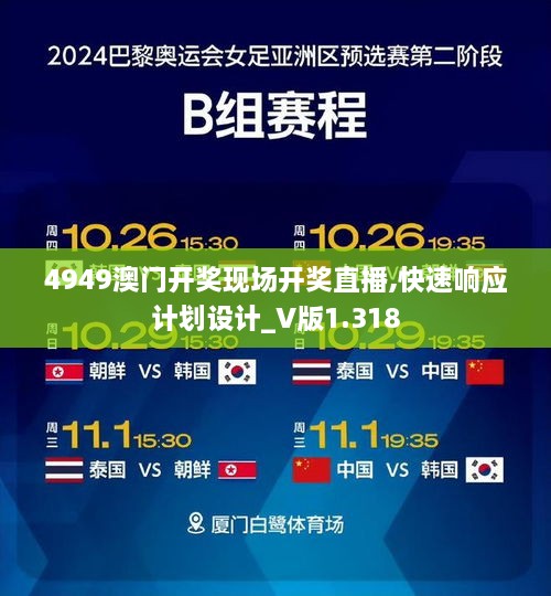 4949澳门开奖现场开奖直播,快速响应计划设计_V版1.318