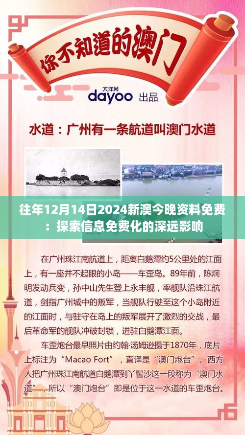 往年12月14日2024新澳今晚资料免费：探索信息免费化的深远影响